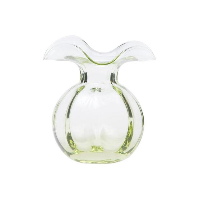 Hibiscus Glass Green Bud Vase