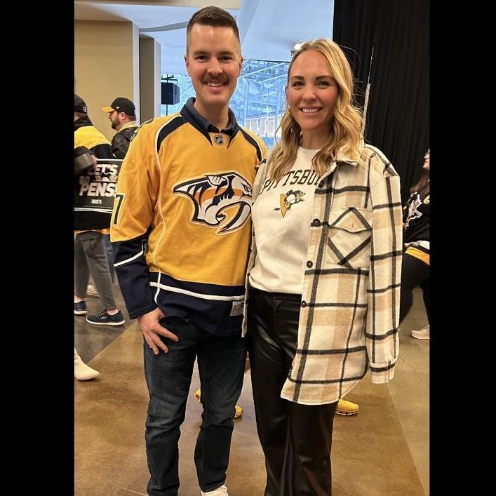 A house divided once again! Penguins play Predators. February 2025.