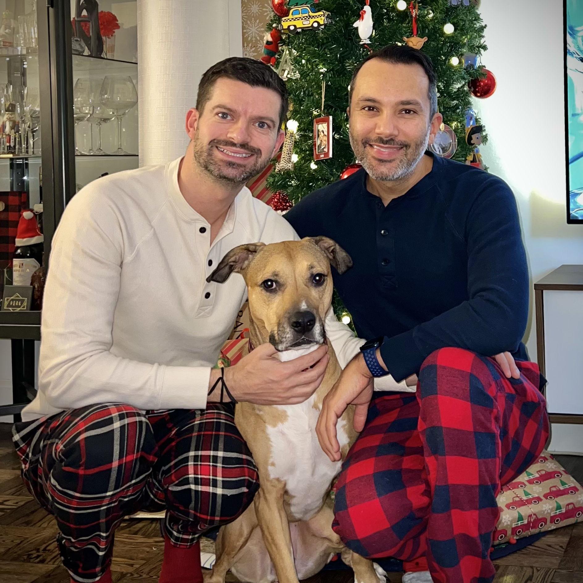 Christmas morning with Maya