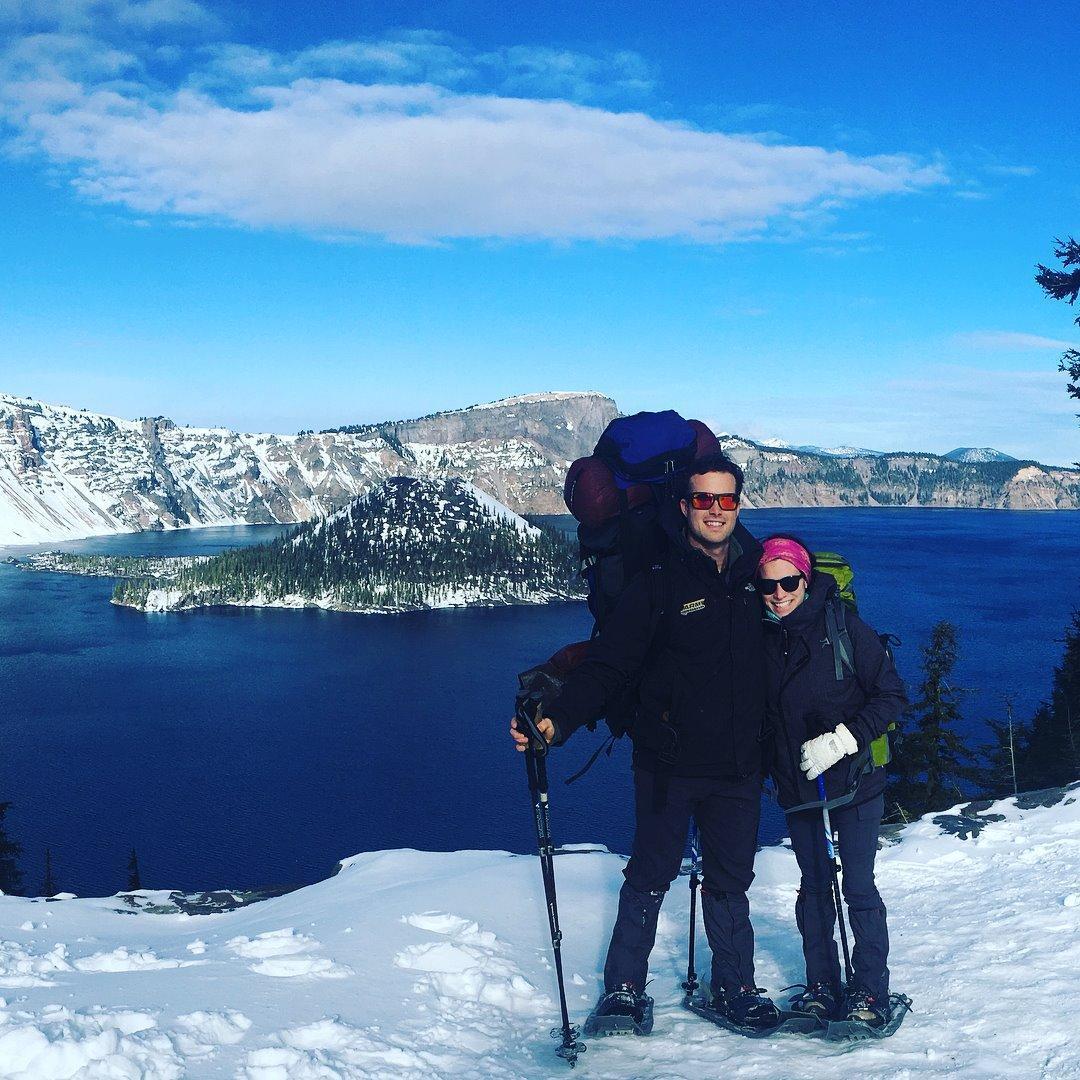 Crater Lake National Park! We visited during the offseason and it was the best decision. We had the park to ourselves and enjoyed a beautiful clear day snowshoeing and a night under the stars.