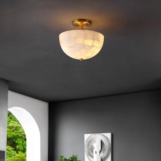 Celine 2-Light Modern Contemporary Dome LED Semi Flush Mount Light