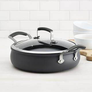 Hard Anodized Sauteuse with Lid