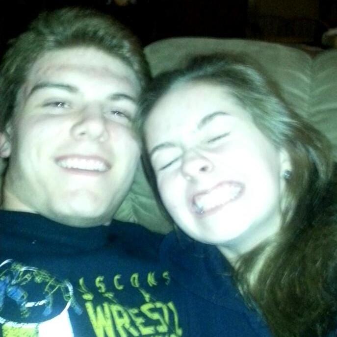 Our first picture together in 2014