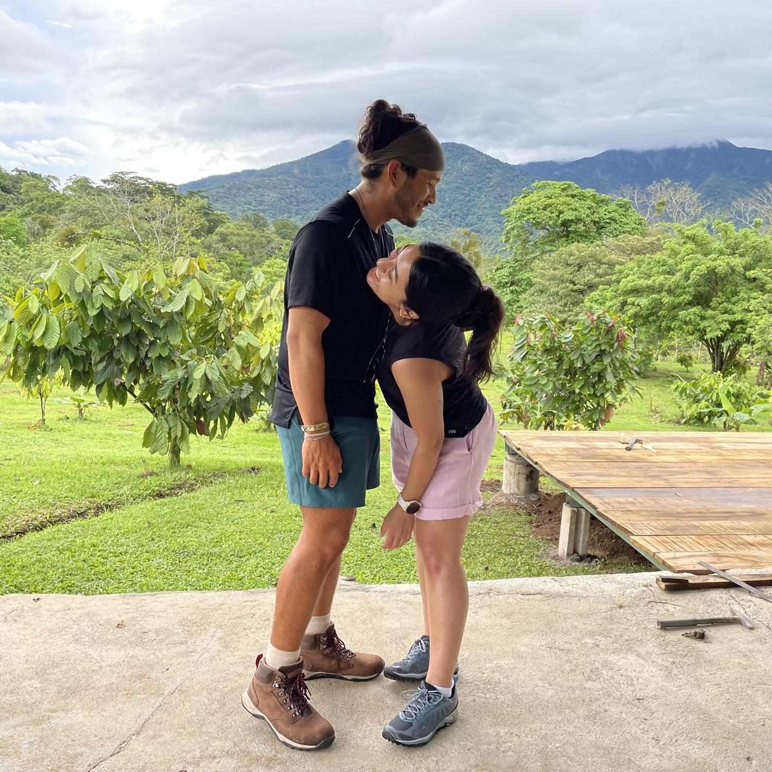 Pictures at the cacao plantation in Costa Rica