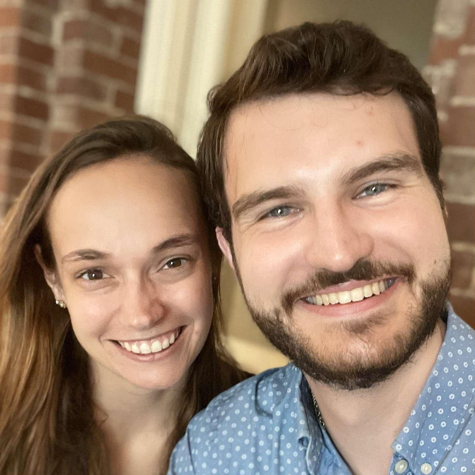 Priscilla & Brian will have been together for 2 years & 4 months when they get married.