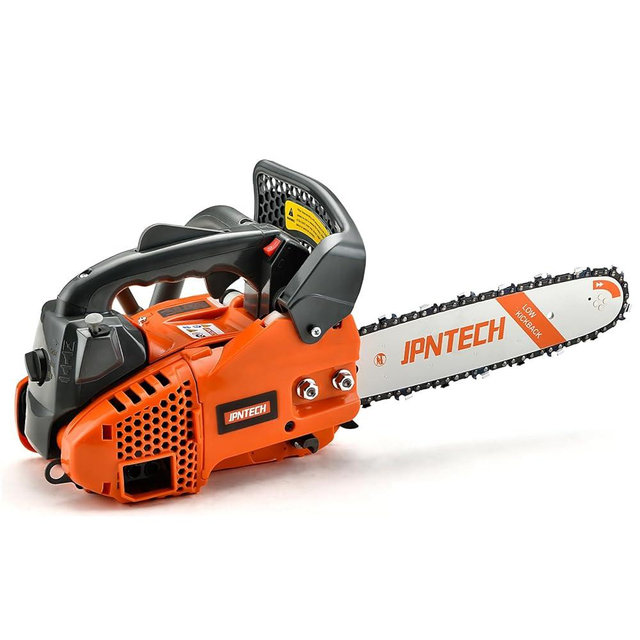 Gas Chainsaw 12 Inch Top Handle Chainsaw 25.4CC 2-Cycle Handheld Cordless Petrol Portable Gas Powered Chain Saw for Tree Wood Cutting