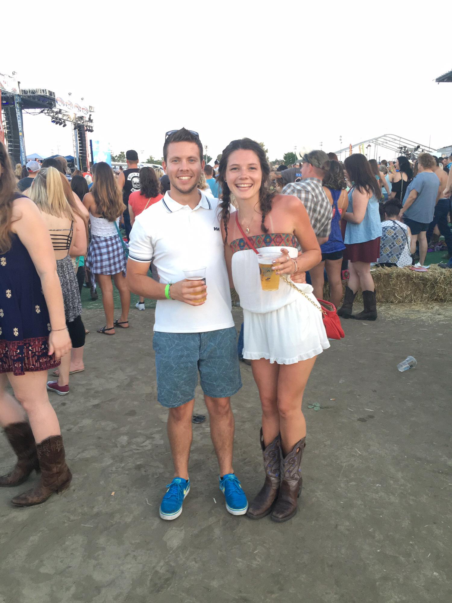 Claire got Taylor to attend a few country concerts back in the day! Never got him in cowboy boots though... 2016