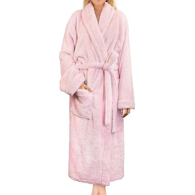 PAVILIA Premium Womens Plush Soft Robe Fluffy, Warm, Fleece Sherpa Shaggy Bathrobe