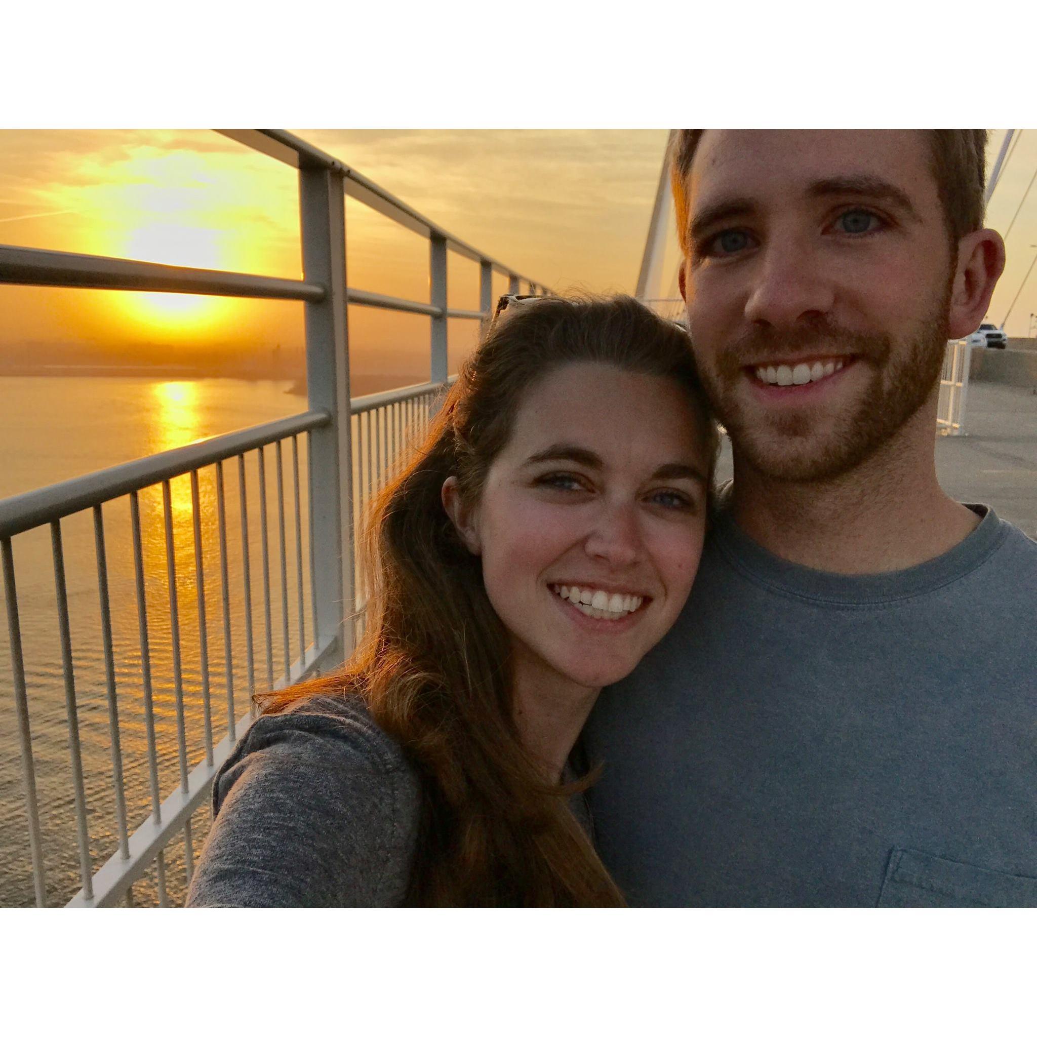 The first of many times I visited Rucker in Charleston. This was taken on the Ravenel bridge.