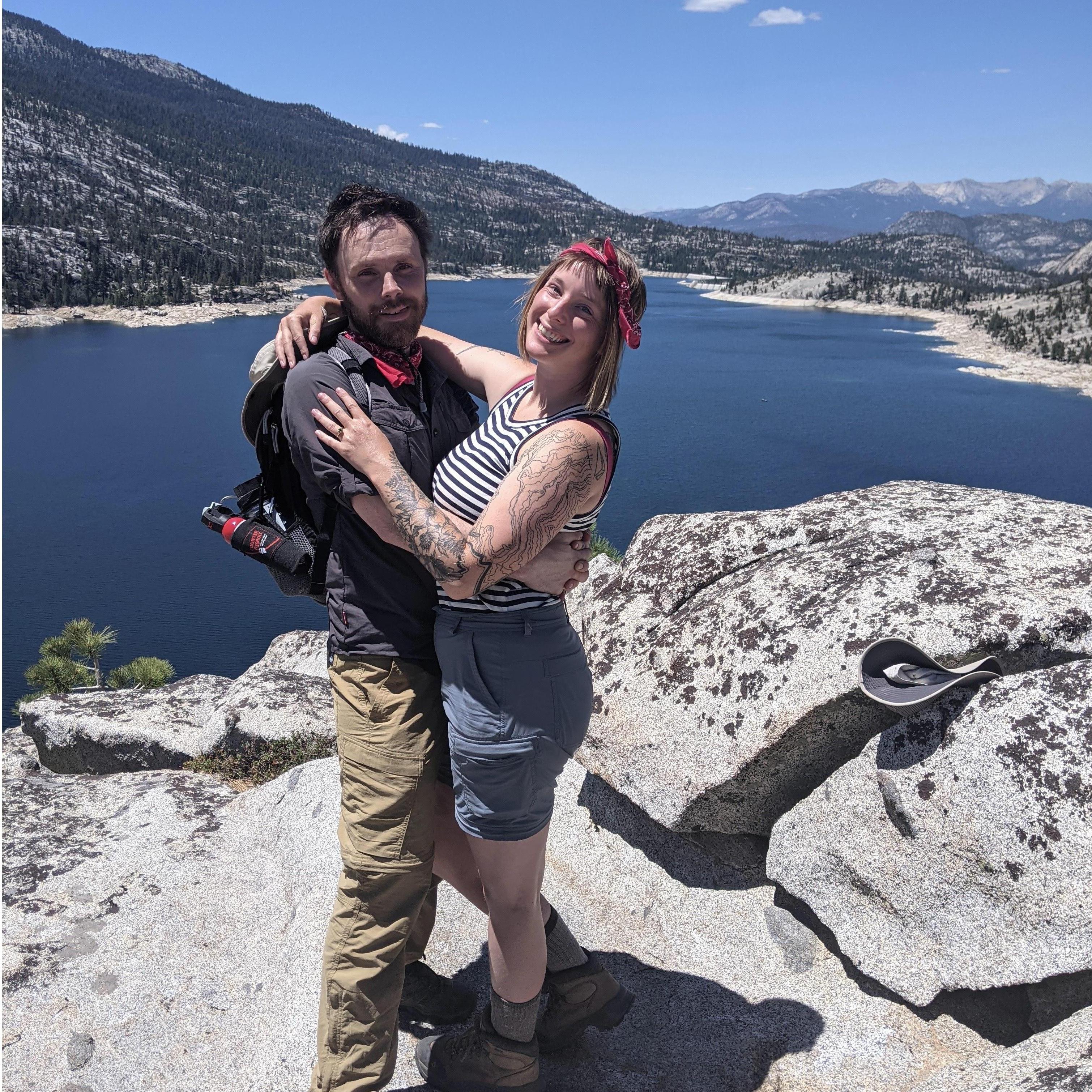 Just engaged! Florence Lake, CA