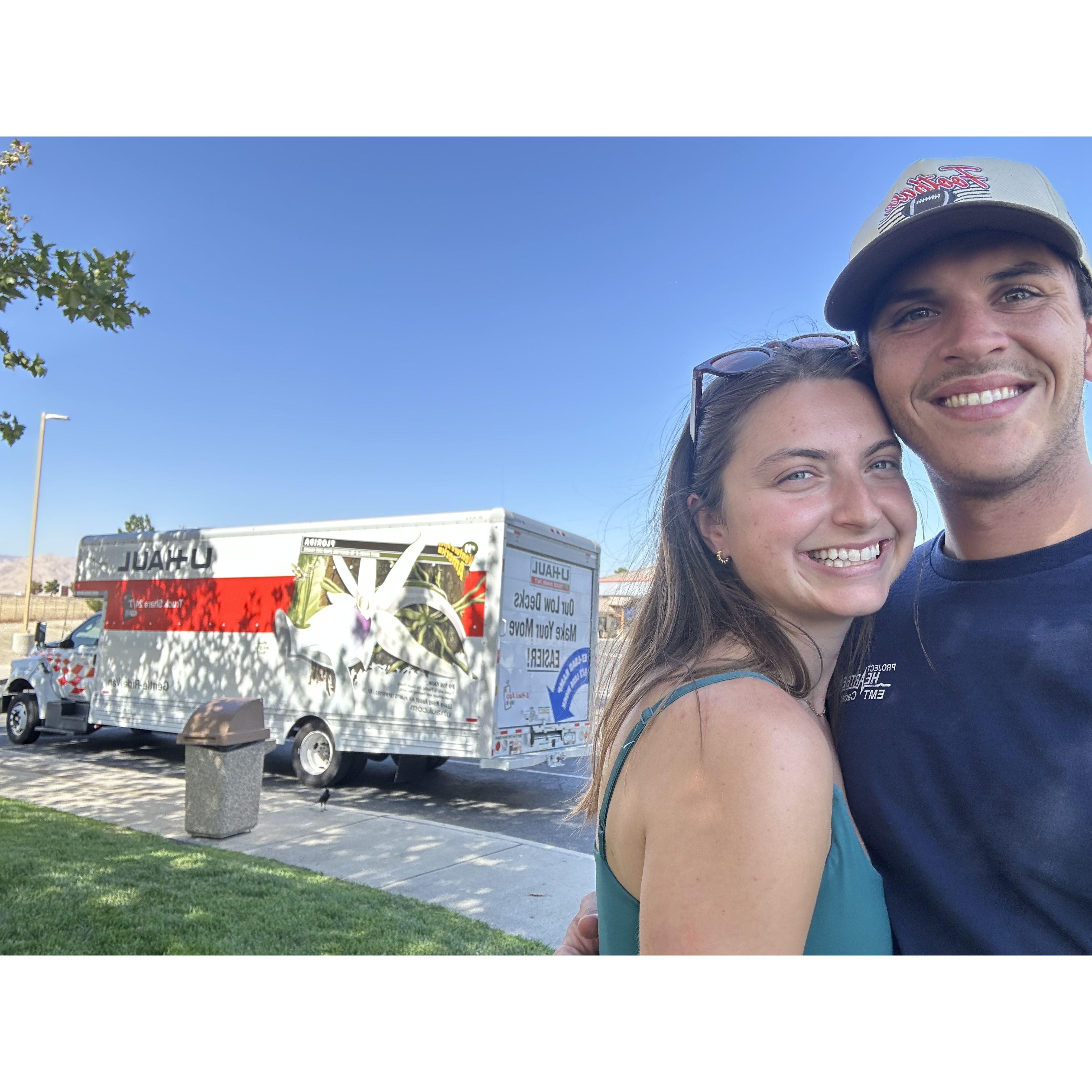 Our first big move! We are in Vista now, btw :)