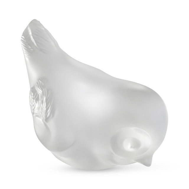 Lalique Piou Piou Head Down Crystal Figure
