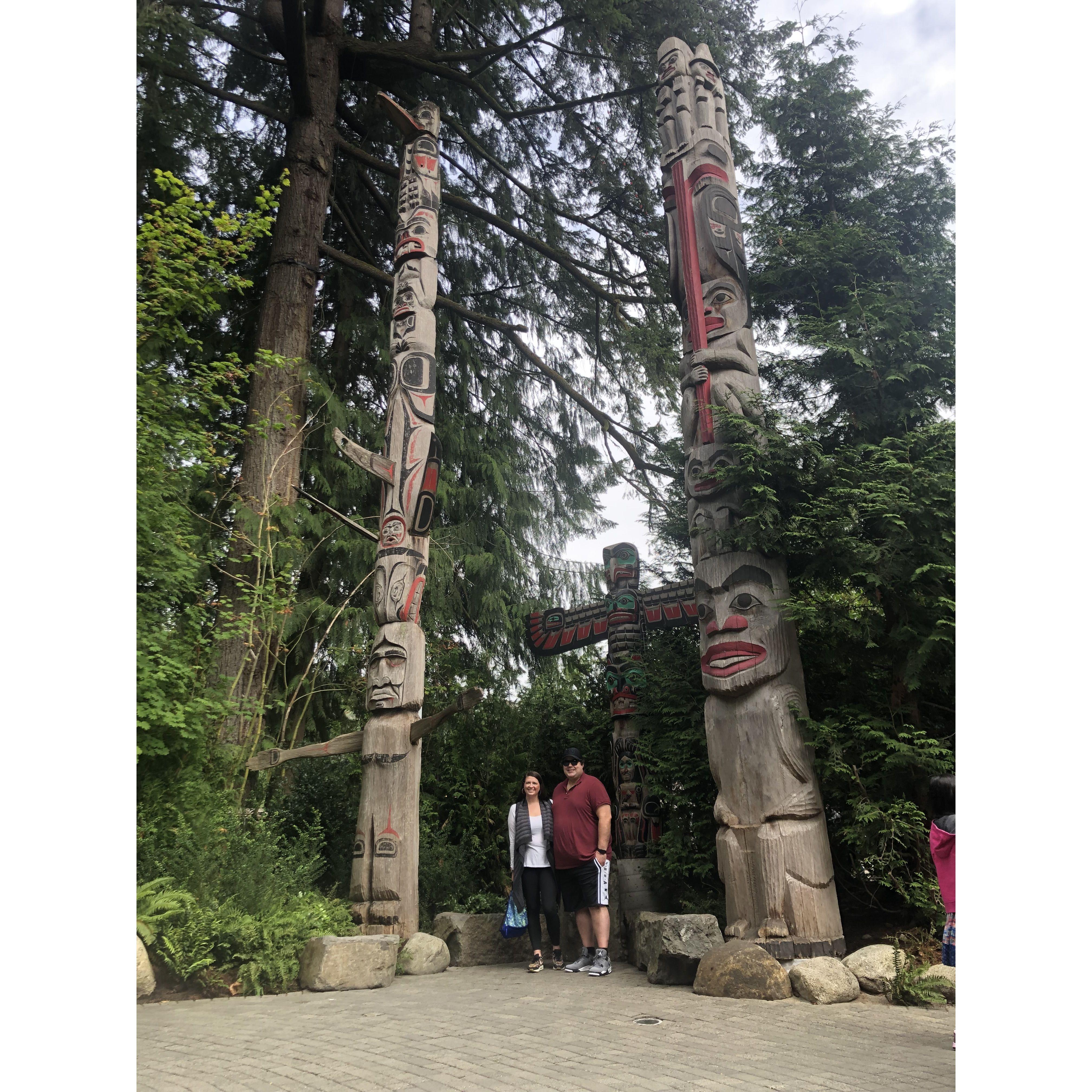 Explored Capilano Suspension Bridge Park after Elizabeth ran the SeaWheeze half marathon in Vancouver.