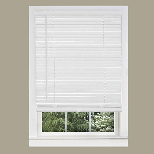 Achim Home Furnishings Corded Morningstar 1" Light Filtering Mini Blind, Width 29inch, Pearl White