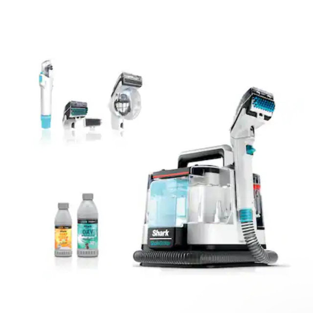 Shark - StainStriker Portable Carpet & Upholstery Cleaner - Spot, Stain, & Odor Eliminator - White