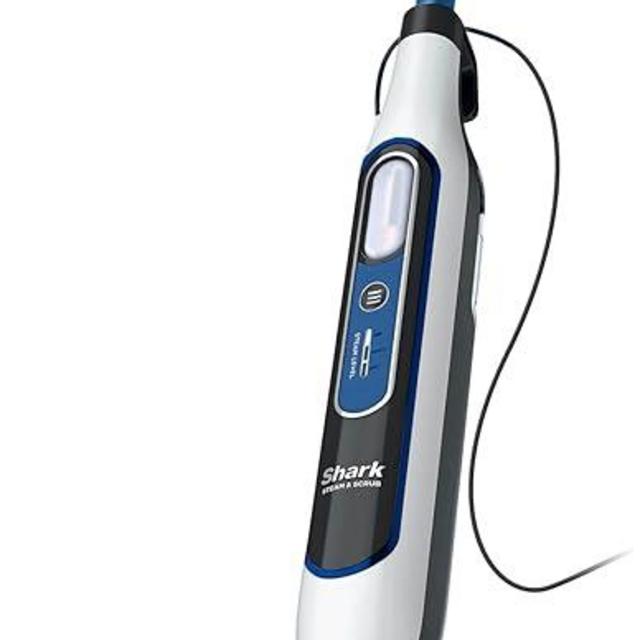 Shark S8201 Steam & Scrub with Steam Blaster Technology All-in-One Hard Floor Steam Mop with 3 Steam Modes & LED Headlights, Navy (Renewed)