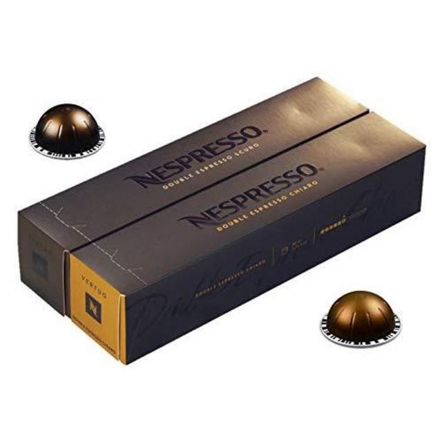 [European Version] Nespresso VertuoLine Double Espresso (2.7 ounce) Variety, Chiaro and Scuro, 20 Capsules