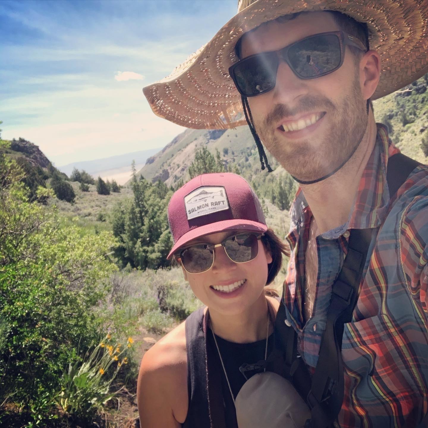 Hiking in the Oregon dessert for a friend's birthday