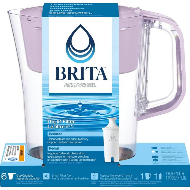 Brita Denali 6 Cup Water Pitcher Lilac