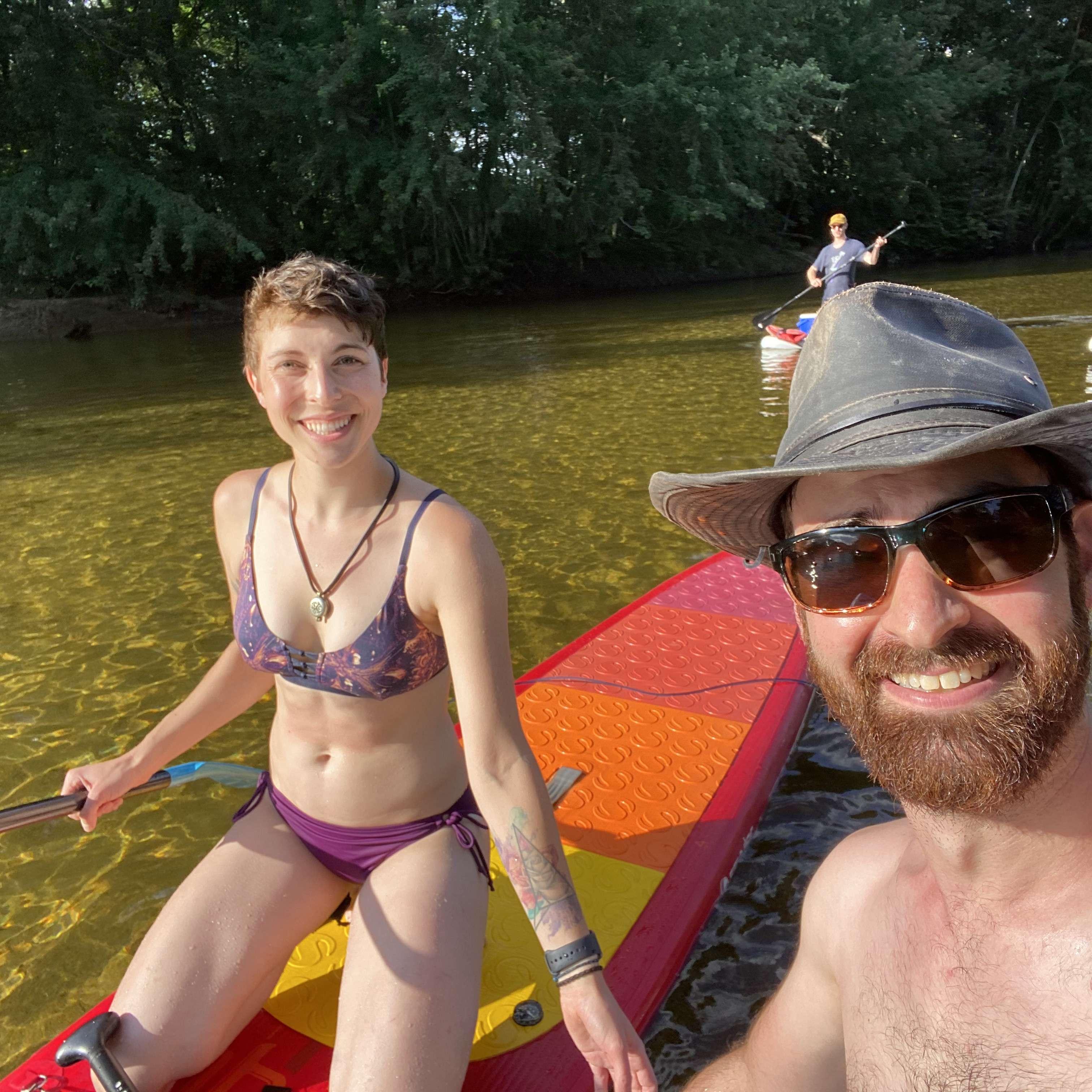 Paddle boarding in New Hampshire