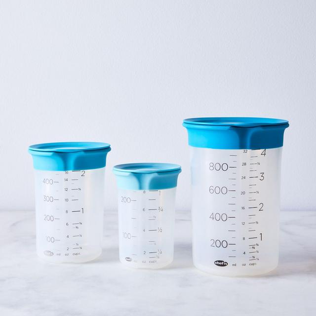 Silicone Lidded Pinch + Pour Measurement Beakers