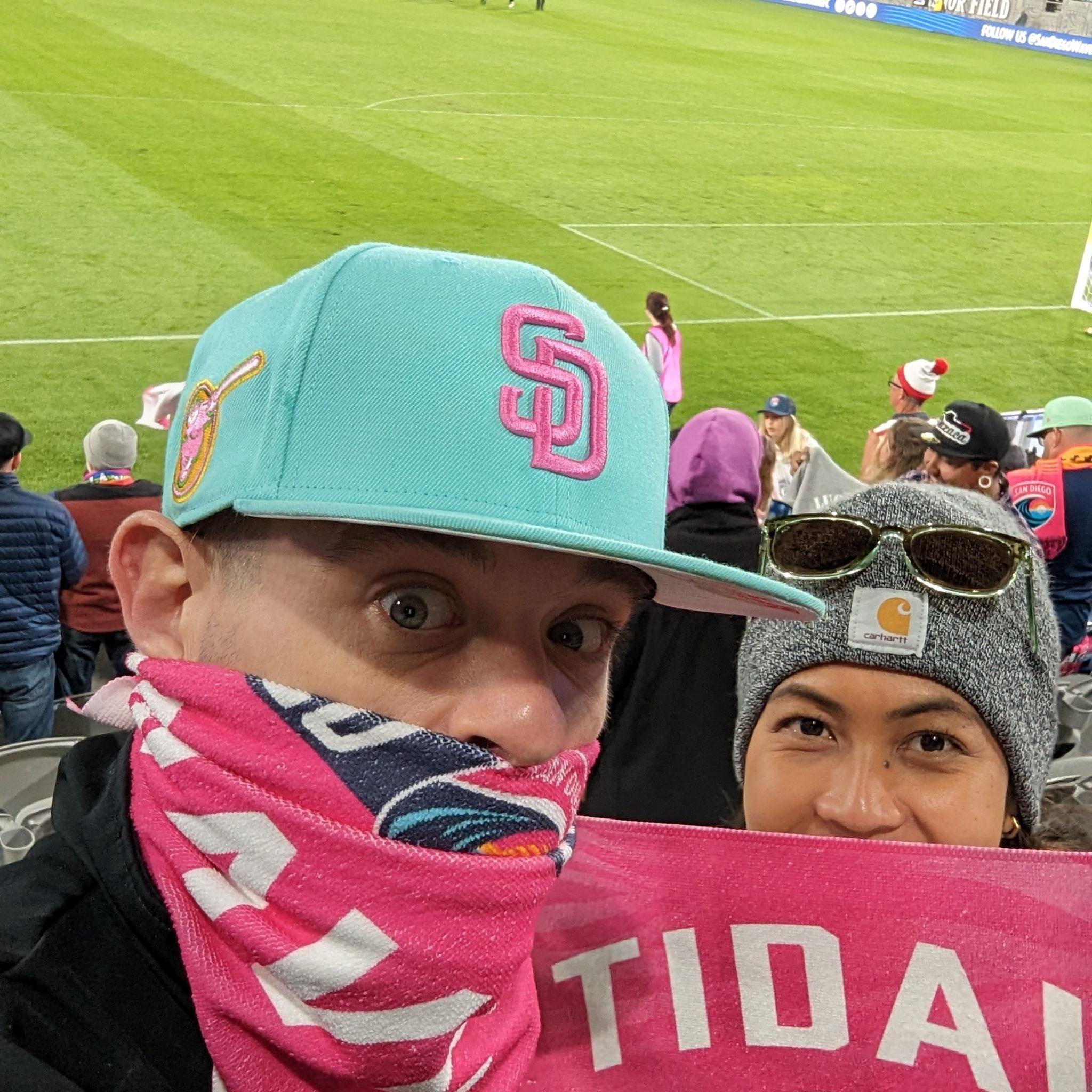 San Diego Wave (women's) soccer game. Thanks for the tickets, Chris!