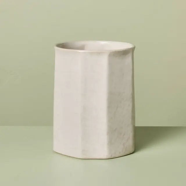 Stoneware Utensil Holder Sour Cream - Hearth & Hand™ with Magnolia