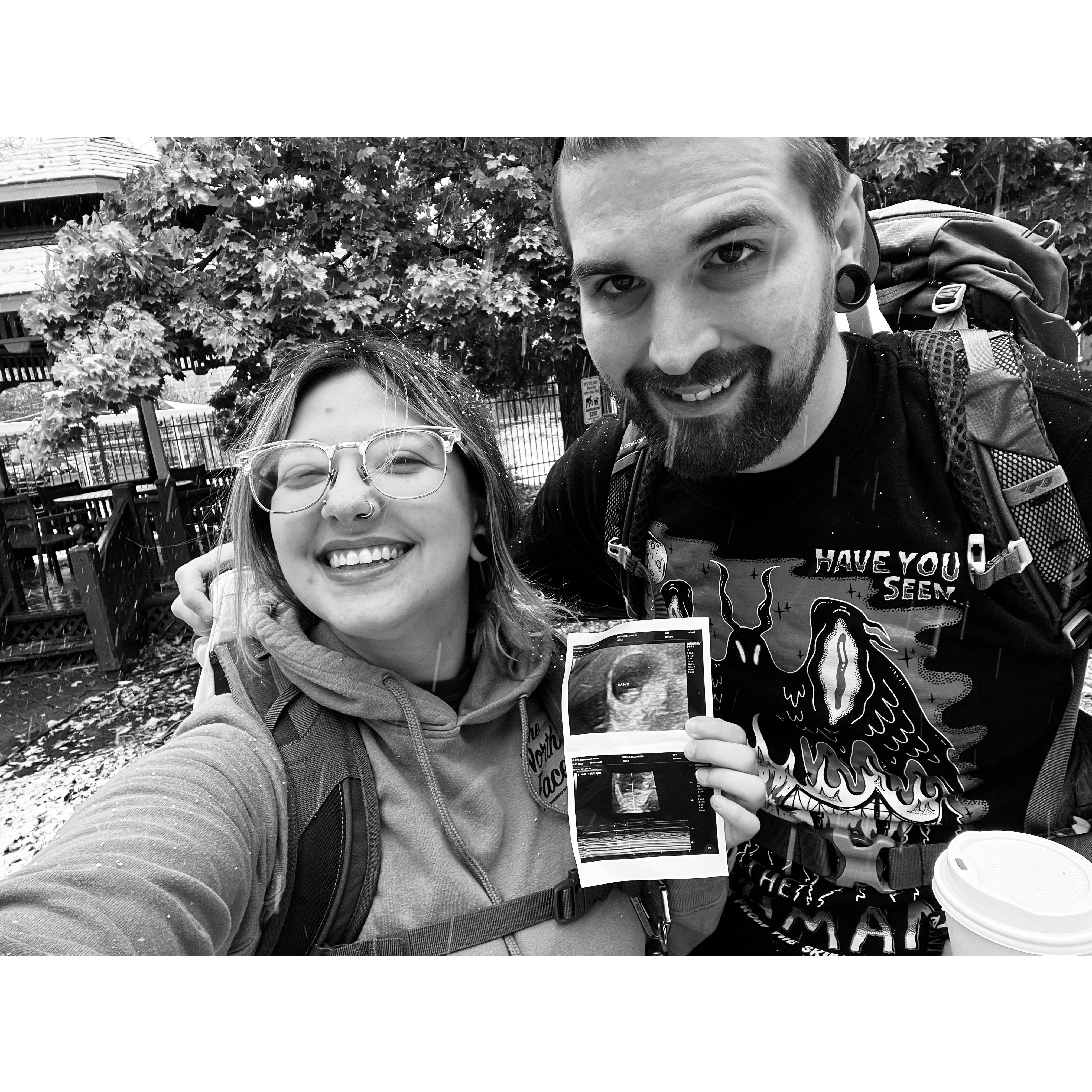 When we first announced we were having a baby