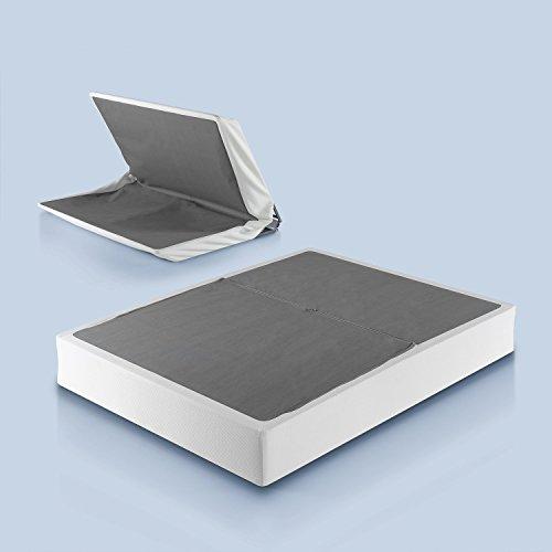 Zinus Jayanna 9 Inch High Profile BiFold Box Spring / Folding Mattress Foundation / Strong Steel Structure / No Assembly Required, Split Queen