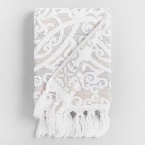 Taupe Medallion Scarlett Sculpted Hand Towel