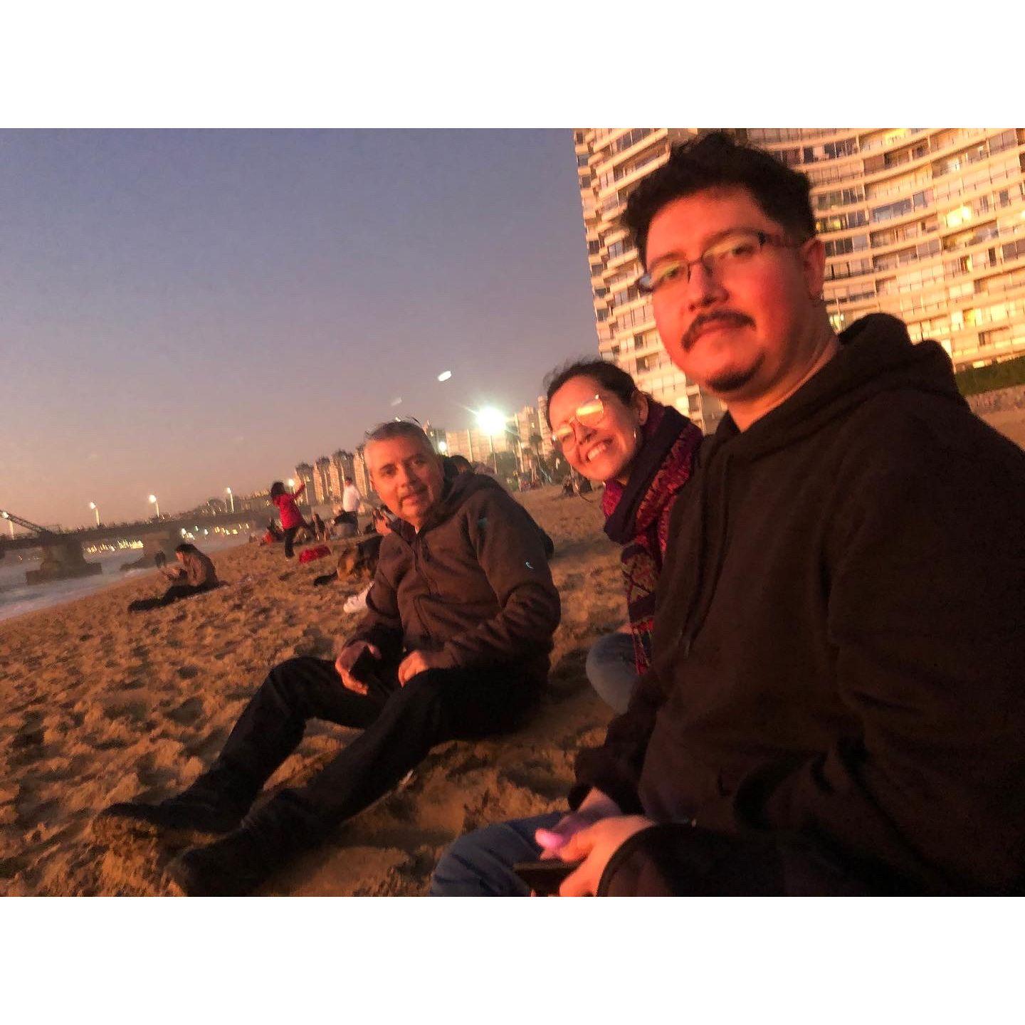 Sunset in Vina with the Contreras / un atardecer en Vina con los Contreras