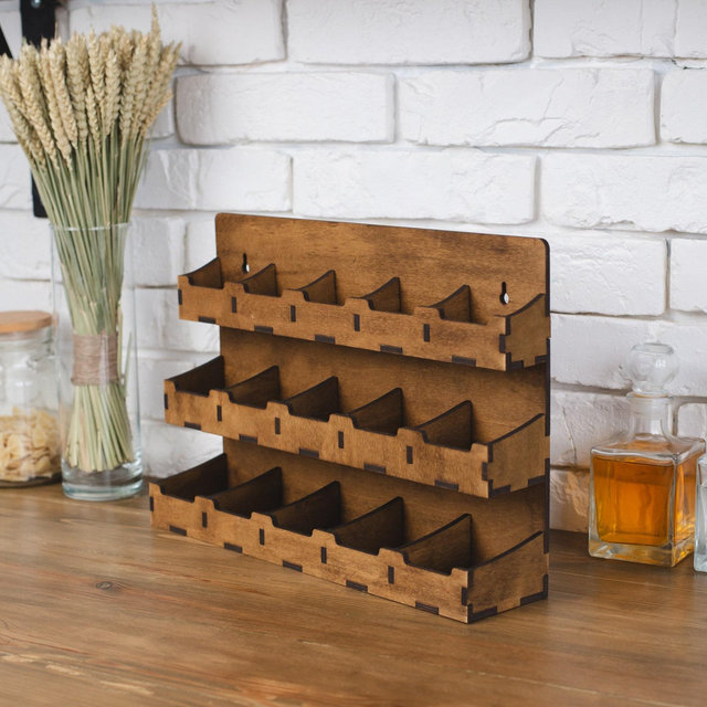 Wood tea bag holder, Tea bag organizer for wall, Tea display stand, Tea bag storage, Wooden tea shelf, Tea storage box, Tea bag rack
