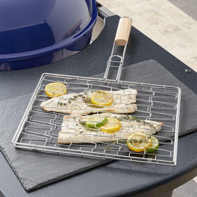 Flexible Grill Basket with Wood Handle