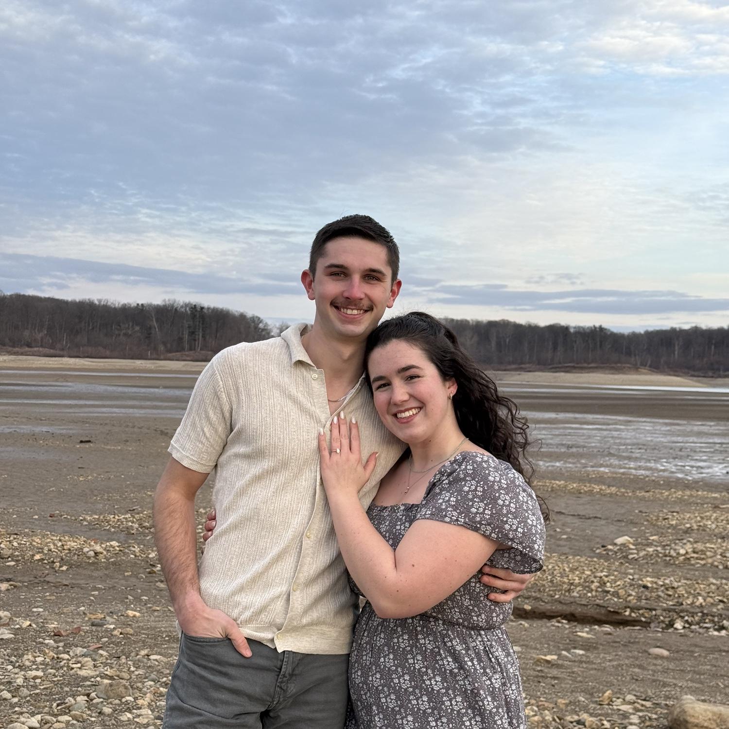 Don't be fooled by our smiles...it was 37 degrees when we took these picture!! Haha
