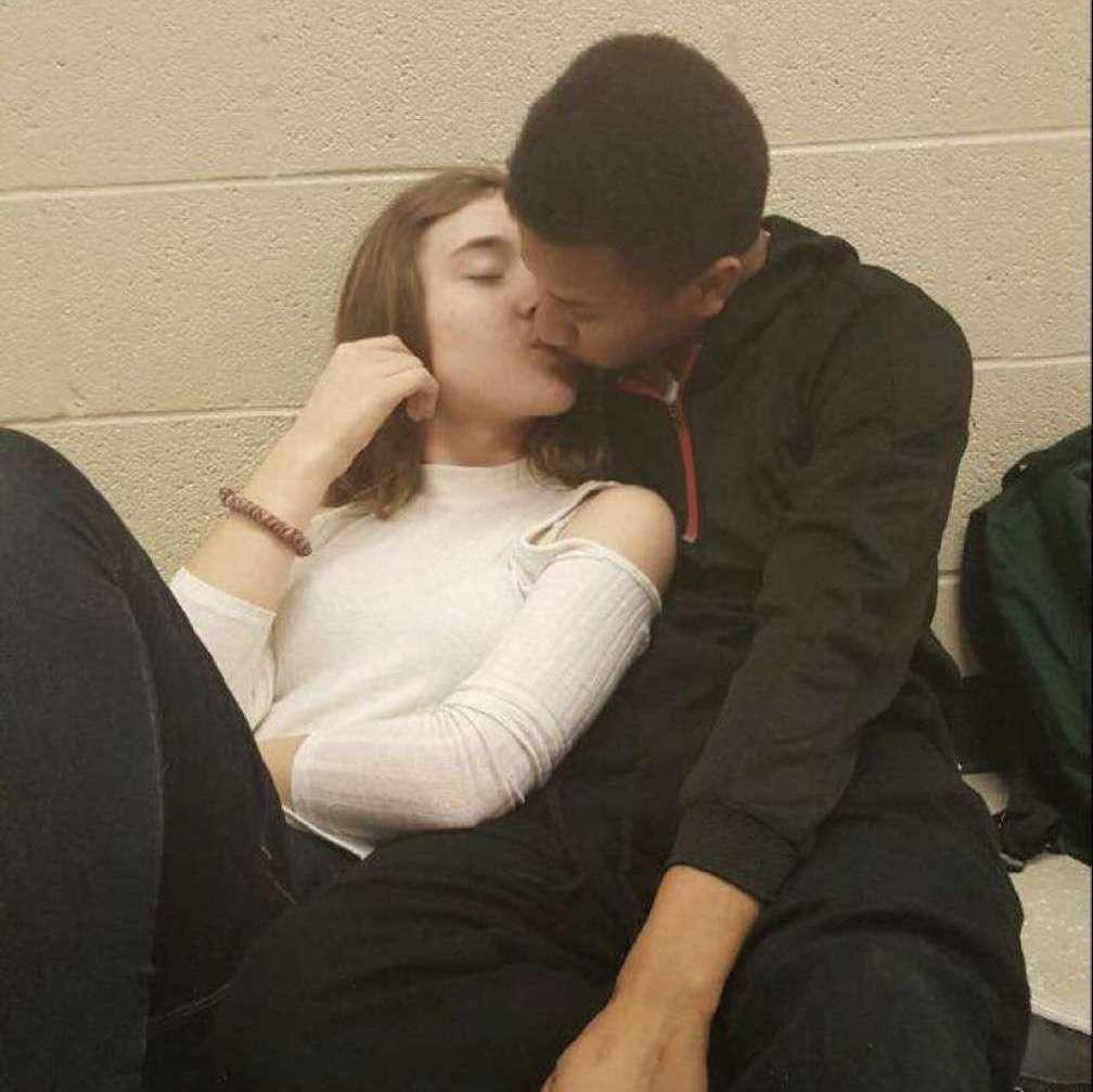 One of friend groups had taken this picture of us waaay back in high school, and was also the first time we had said I love you.