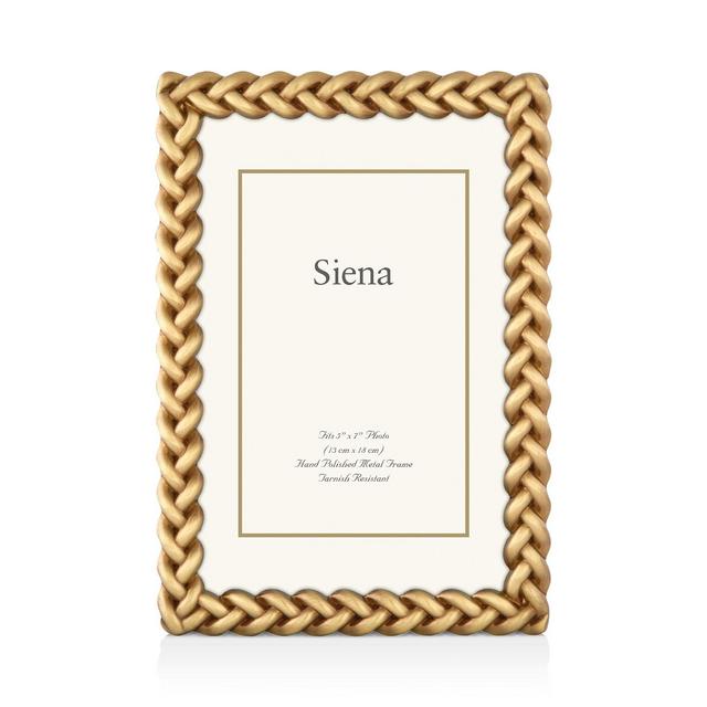 Siena Golden Braid Frame, 5" x 7"