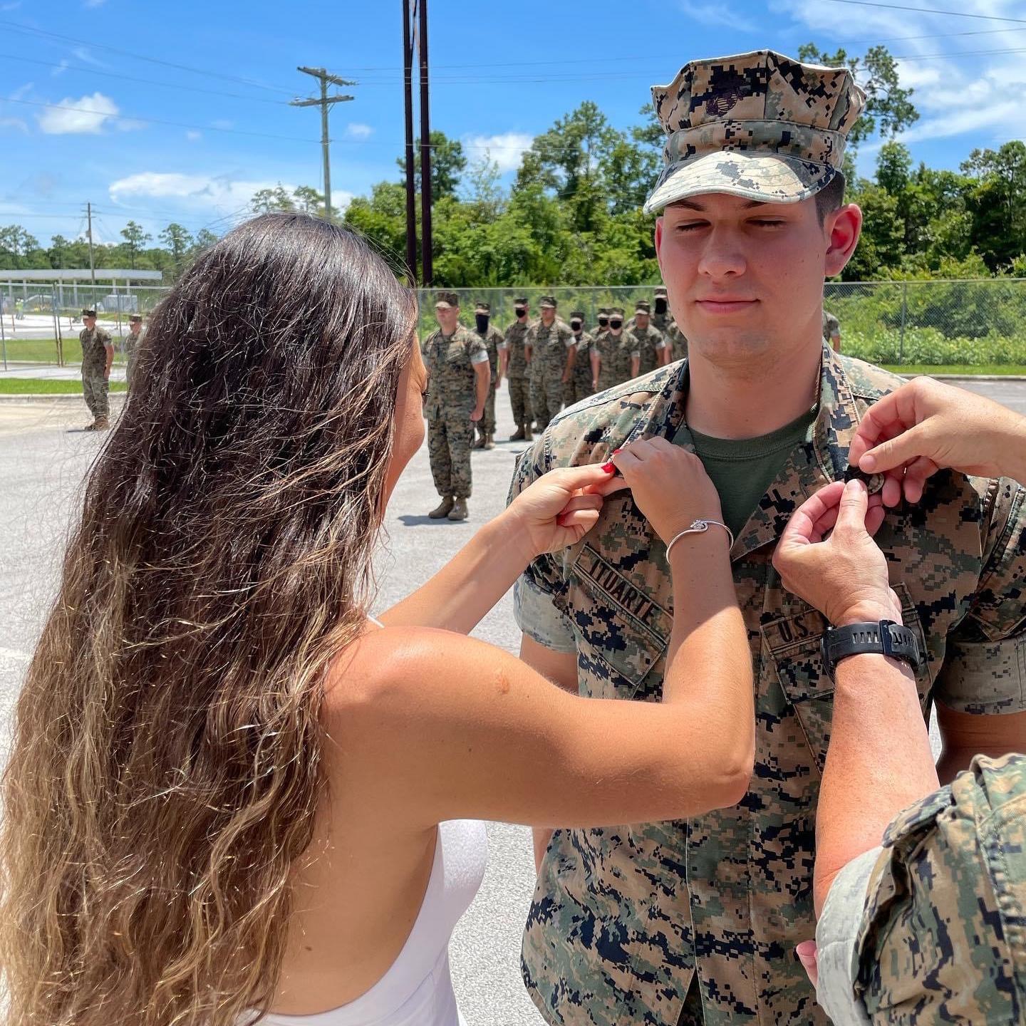 Alec’s pinning ceremony for Sergeant