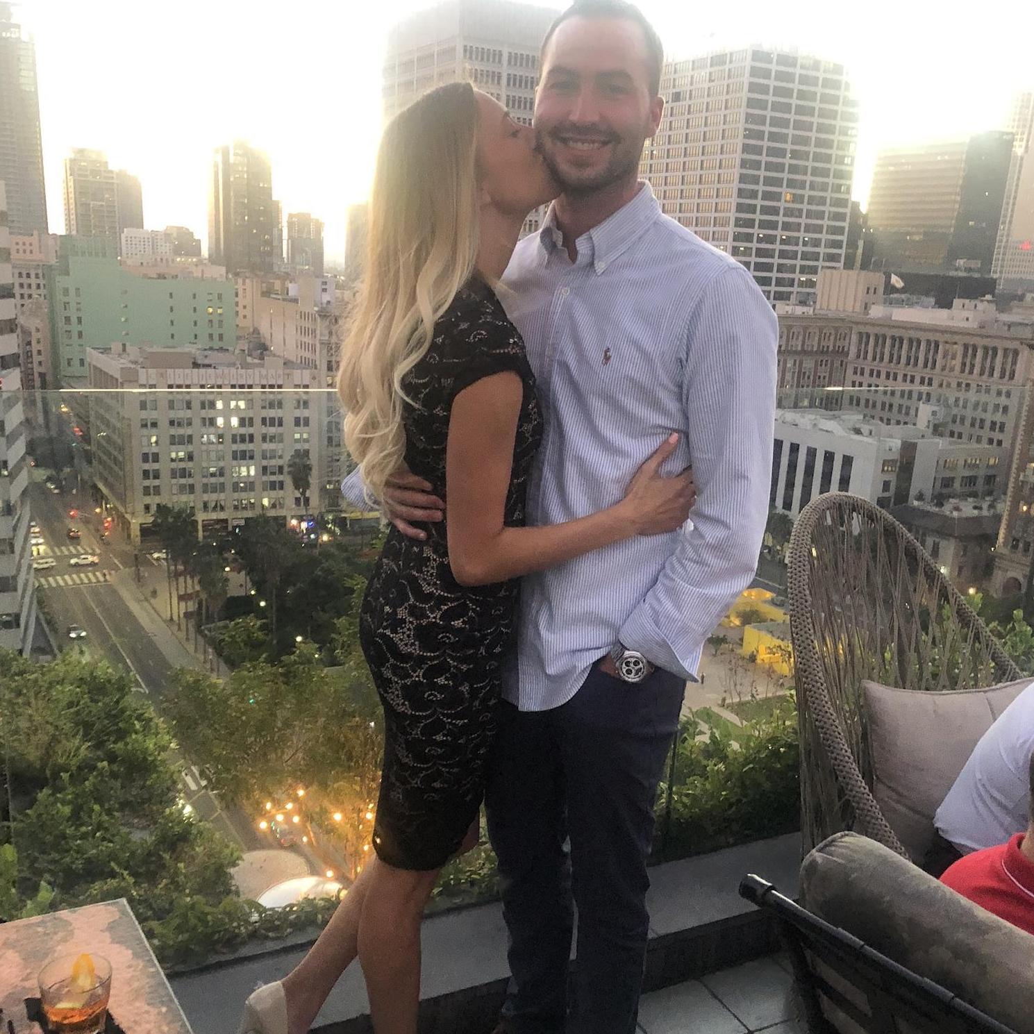 Birthday dinner on the rooftop. Happy 27th Tylor!