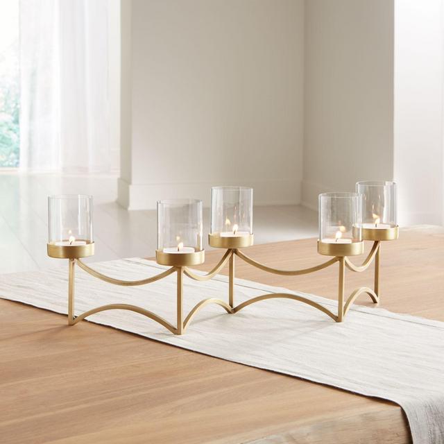 Rory Brass Tea Light Centerpiece