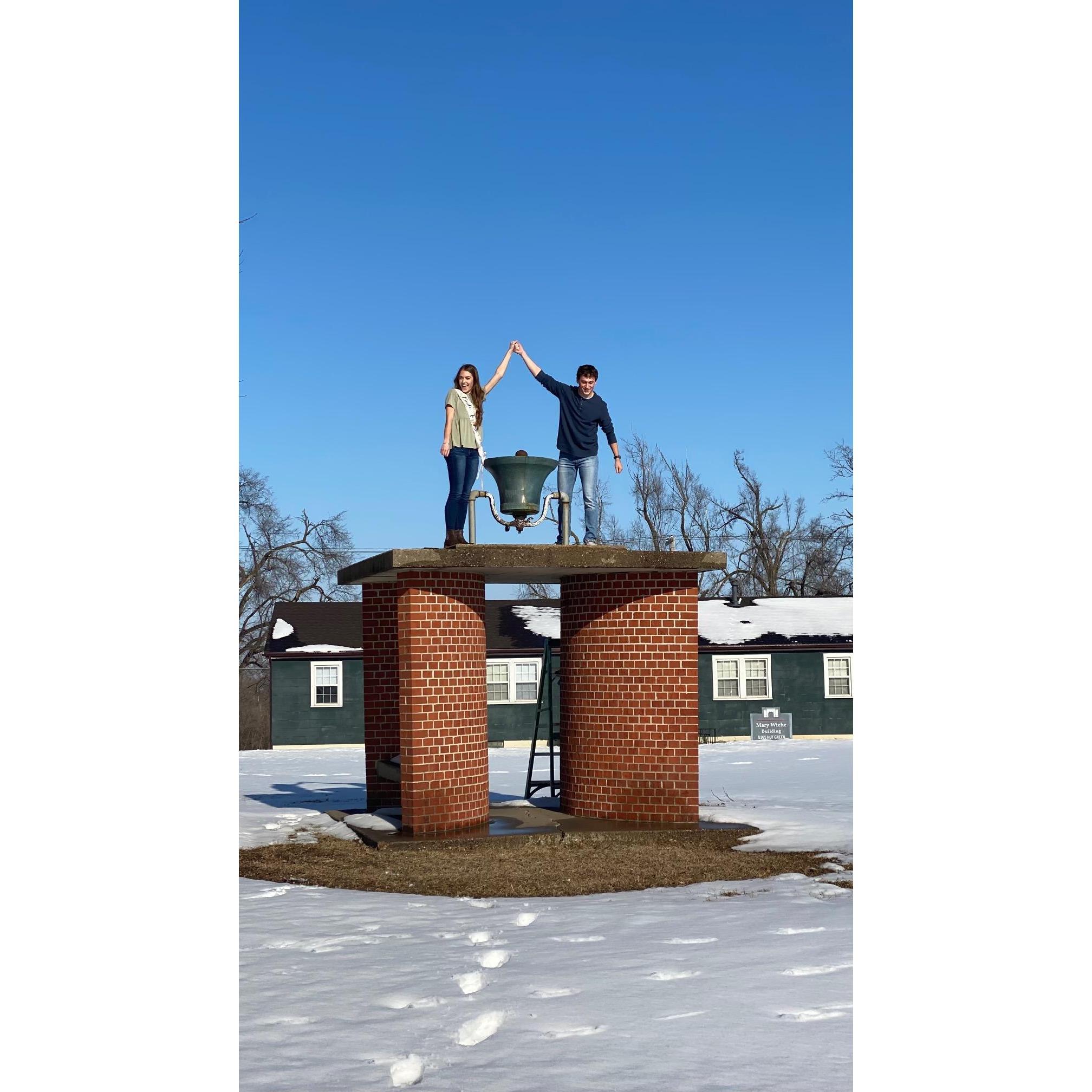 HLG tradition to flip the bell when you get engaged :)