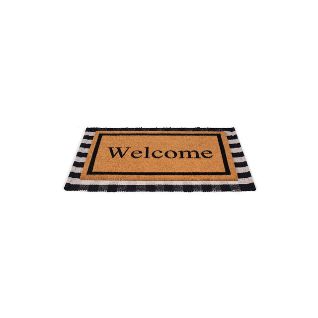 BirdRock Home Layered Welcome Mat with Vinyl Backing for Door Entryway 24 x 36