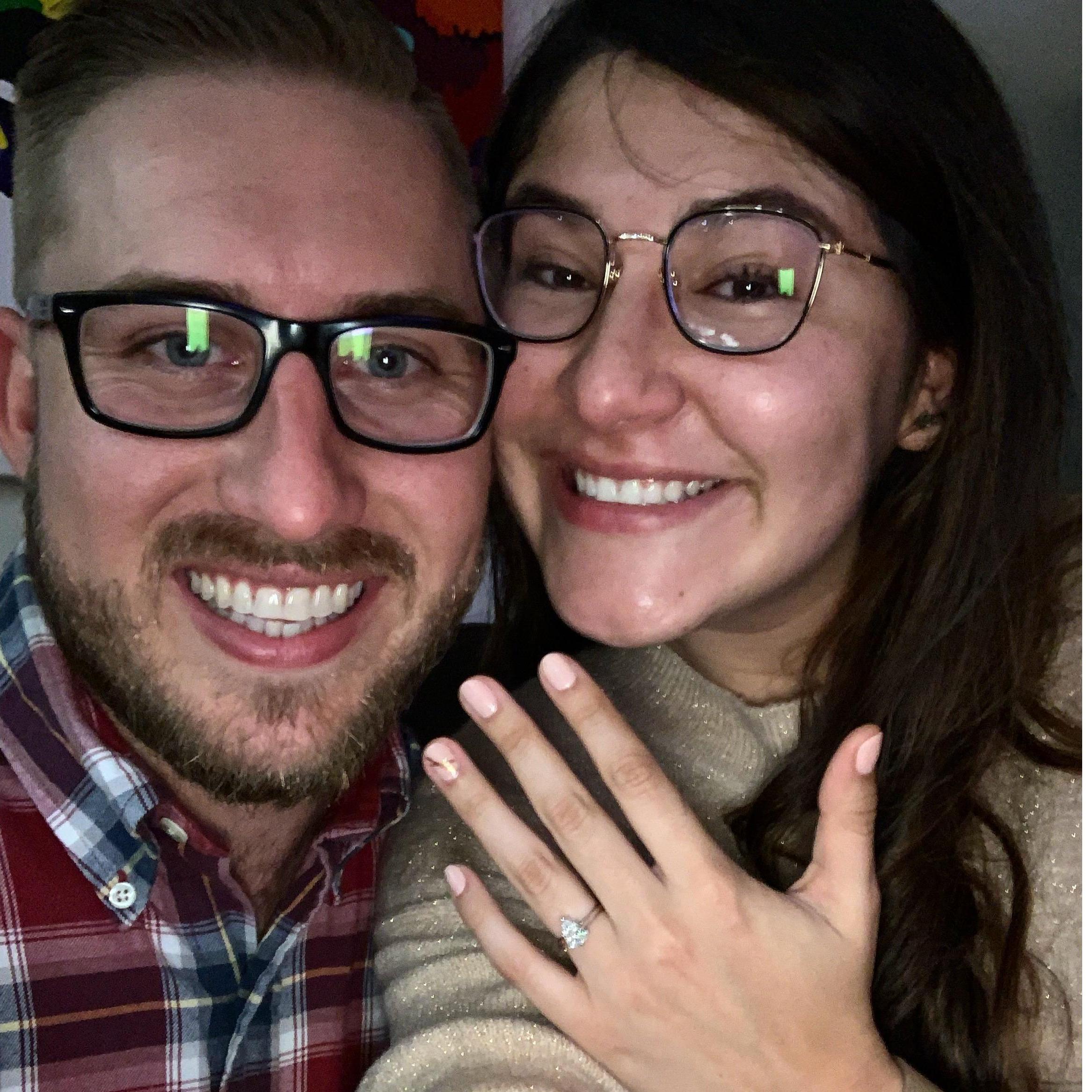 the night we got engaged!