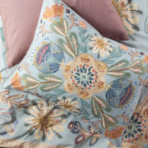 Set of 2 Catalina Cotton Shams - Blue Mandala