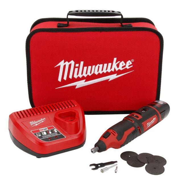 M12 12-Volt Lithium-Ion Cordless Rotary Tool Kit with One 1.5Ah Battery, Charger, Tool Bag