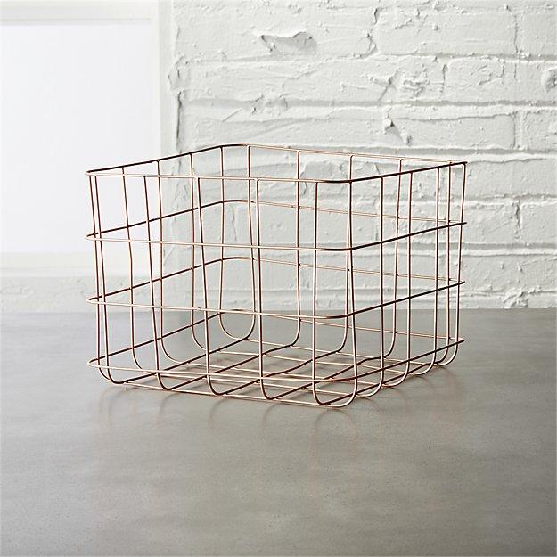 copper wire storage basket