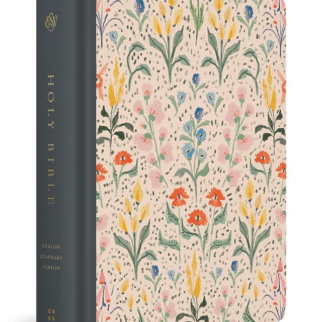 ESV Single Column Journaling Bible, Artist Series, Red Letter (Cloth over Board, Lulie Wallace, In Bloom): Holy Bible, English Standard Version
