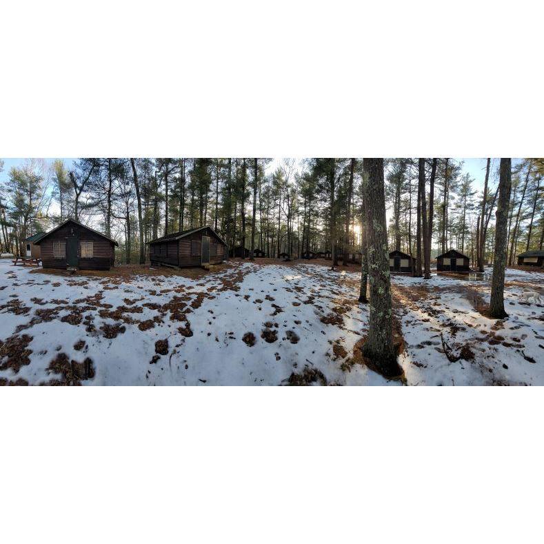 Cabin Area in the snow