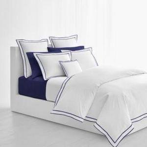Lauren Ralph Lauren - Spencer Cotton Sateen Border Full/Queen Duvet Cover