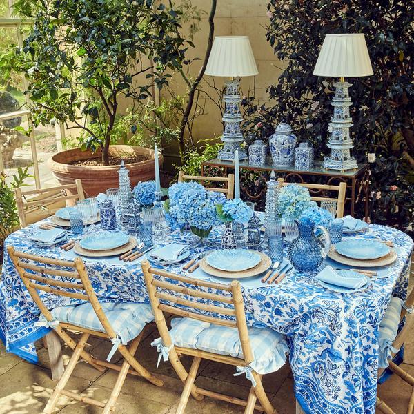 Serena Blue Tablecloth