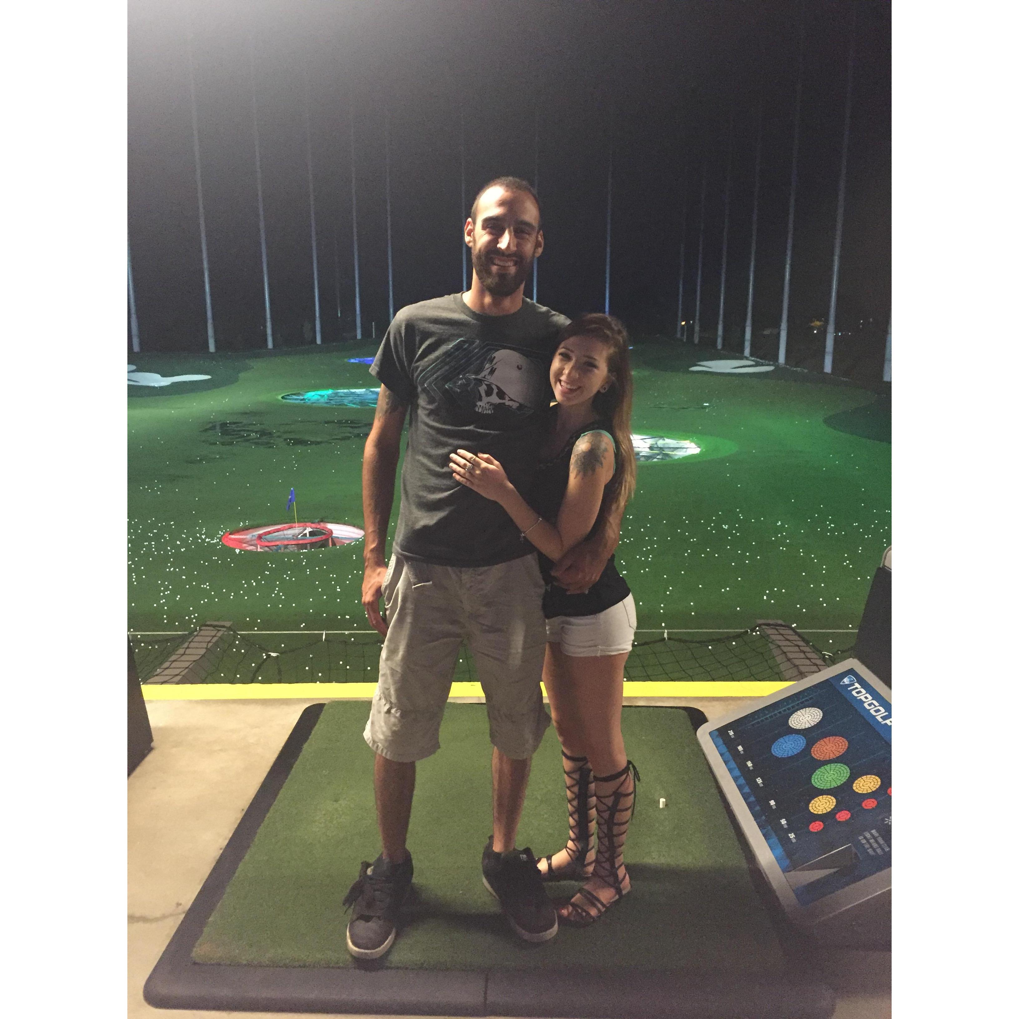 When their love for TopGolf started... and their love for each other continued to grow.